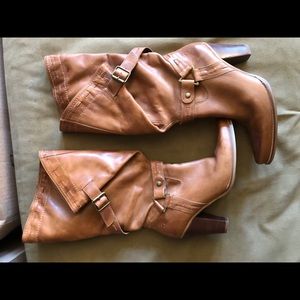 Bronx leather mid calf boot